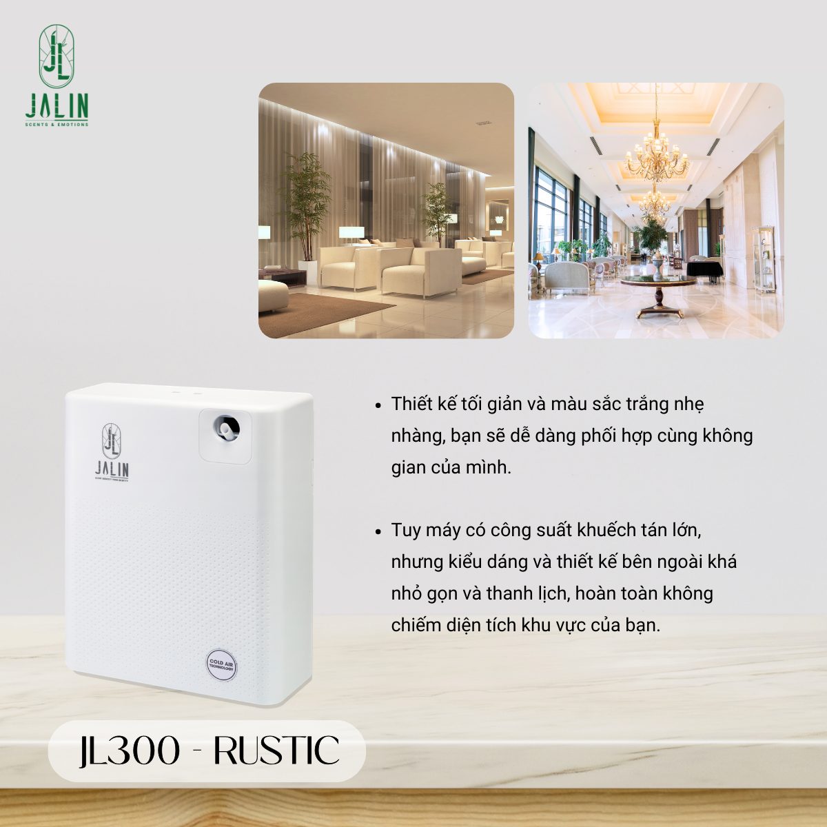 Máy khuếch tán tinh dầu JL300-RUSTIC | Không gian 200-300m2 - Ảnh 2