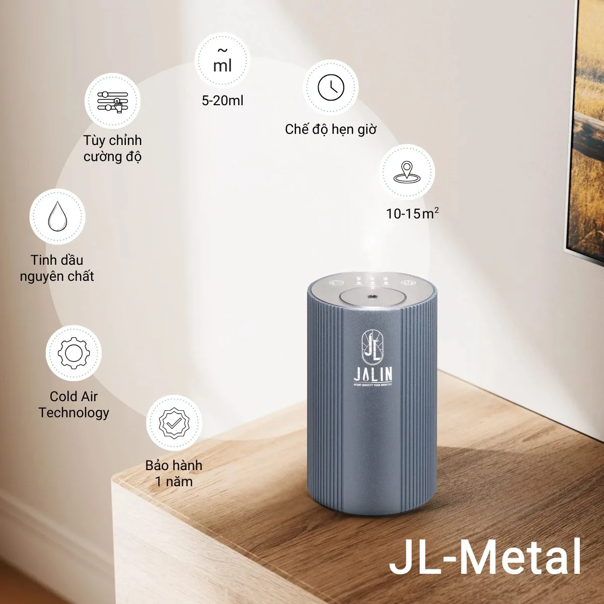 Máy khuếch tán tinh dầu JL-Metal | Không gian <20m2 - Image 3