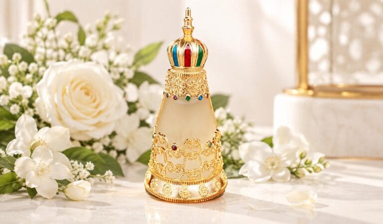 vẻ ngoài sang trọng của chai tinh dầu nước hoa dubai