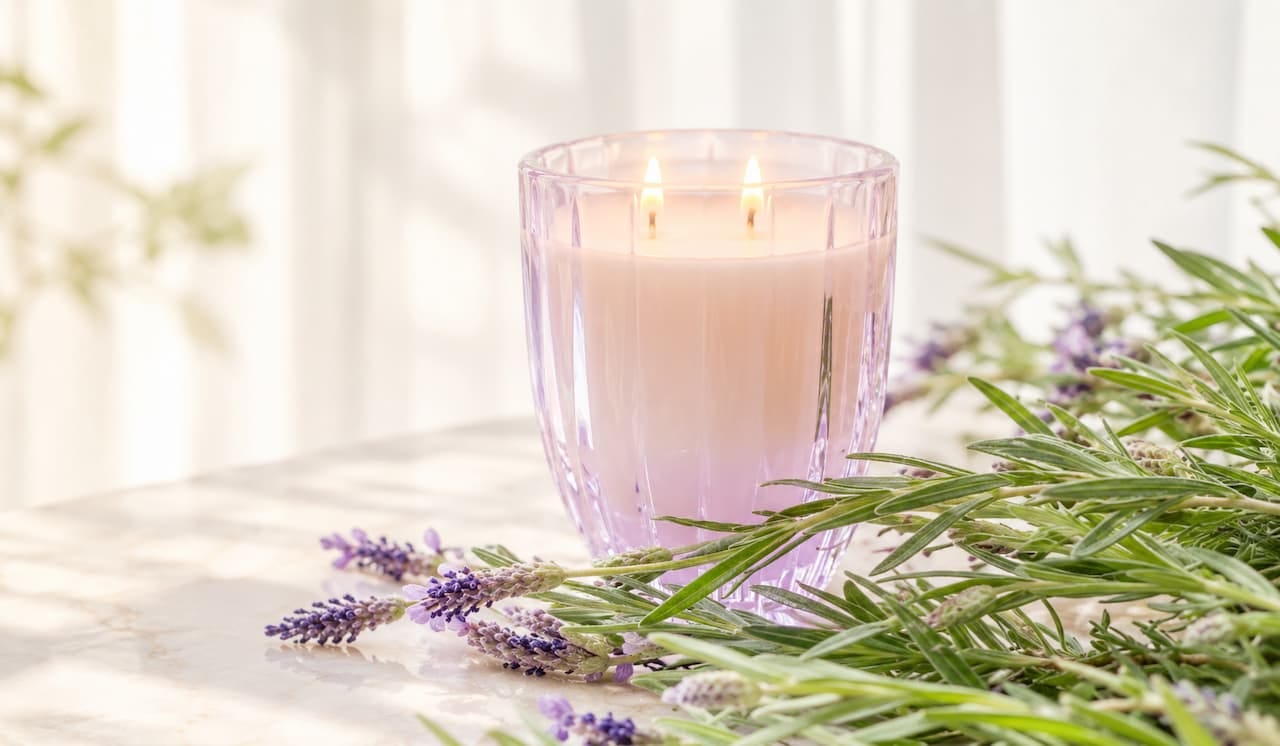 hũ nến hương hoa lavender