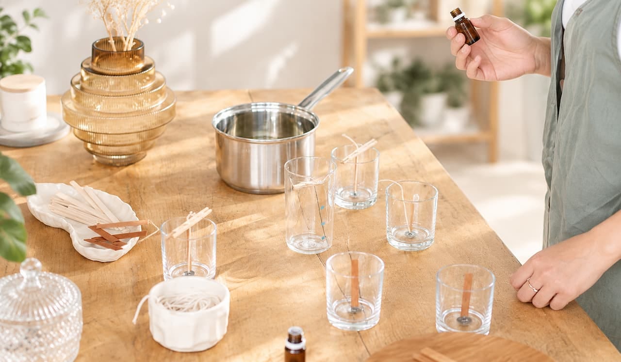 dụng cụ cần chuẩn bị khi làm nến