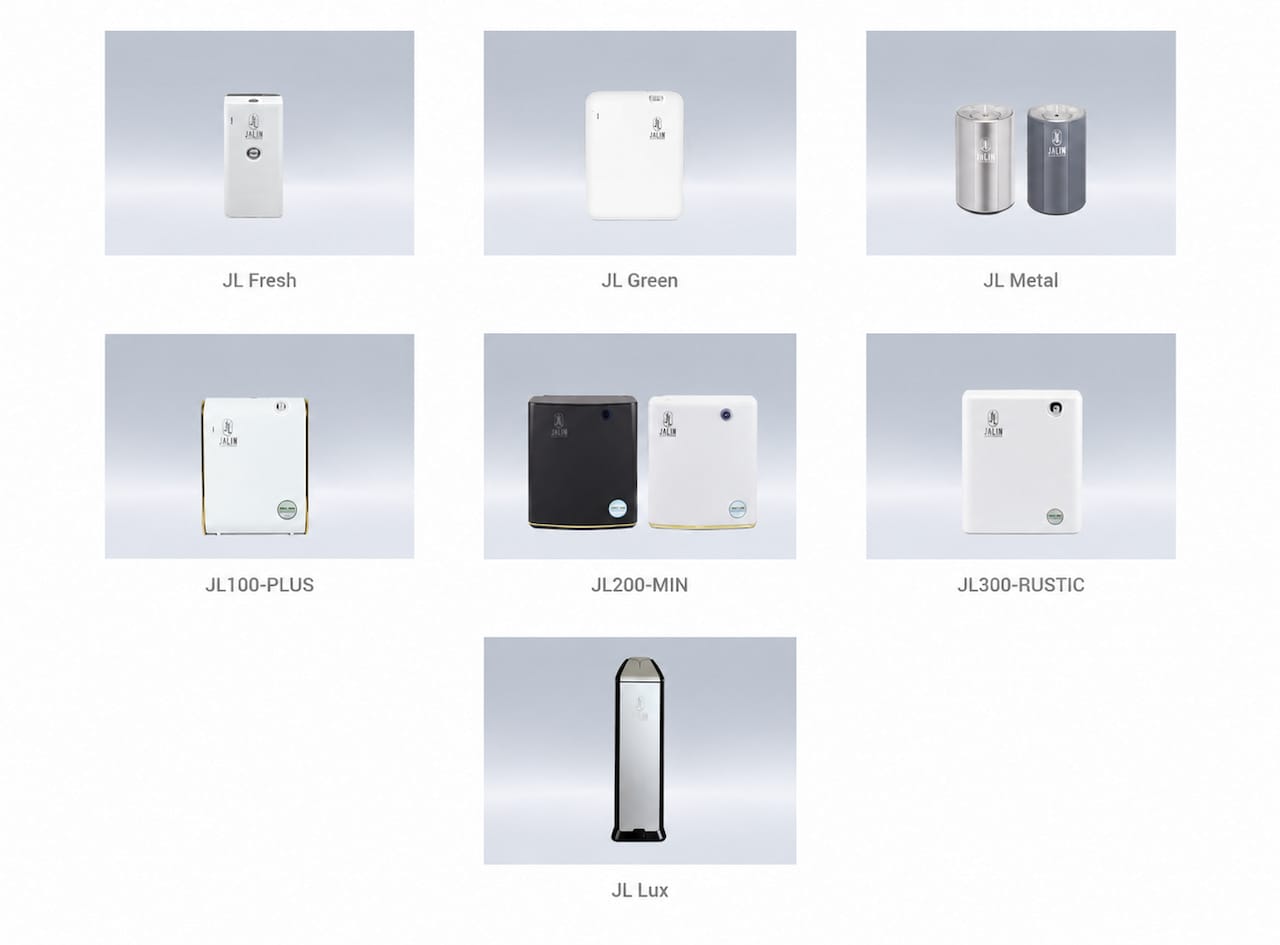 các dòng máy khuếch tán hương thơm của Jalin