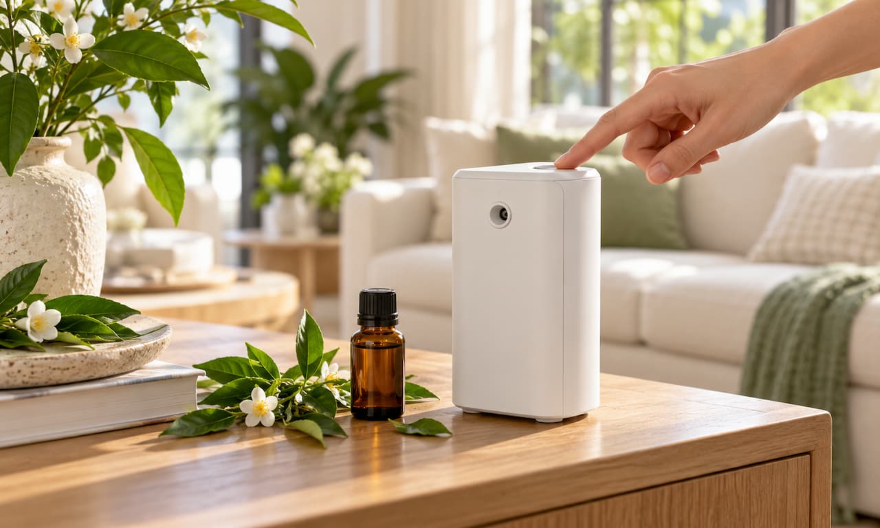 Hương trà có thể được khuếch tán bằng máy phù hợp với loại dung dịch sử dụng